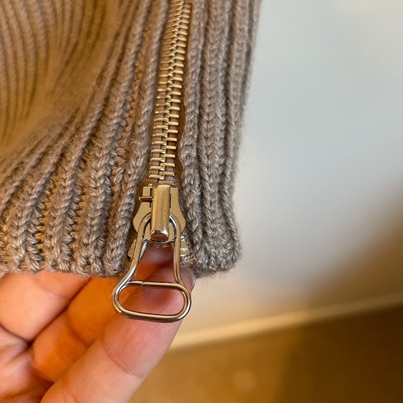 3.1 Phillip Lim Sweater Cape Soft Side Zippers Mock Neck Cocoon Style - Picture 4 of 7